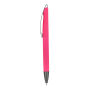 Vegas softtouch balpen kunststof metalen clip v.a. 25 stuks full colour