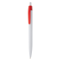 Leo Snow balpen met gekleurde clip - rood