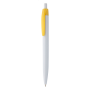 Leo Snow balpen met gekleurde clip - geel