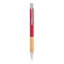 Wowly balpen van tarwestro & bamboe - rood