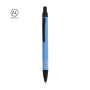 Bean balpen van gerecycled aluminium - blauw