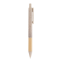Boldor balpen van tarwestro en bamboe - beige