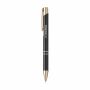 Ebony RCS gerecycled aluminium rose gold balpen - zwart