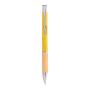 Wowly balpen van tarwestro & bamboe - geel